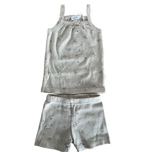 NWT Jamie Kay Organic Cotton Ribbed Singlet & Bike Shorts Set - 1 Year / 12M